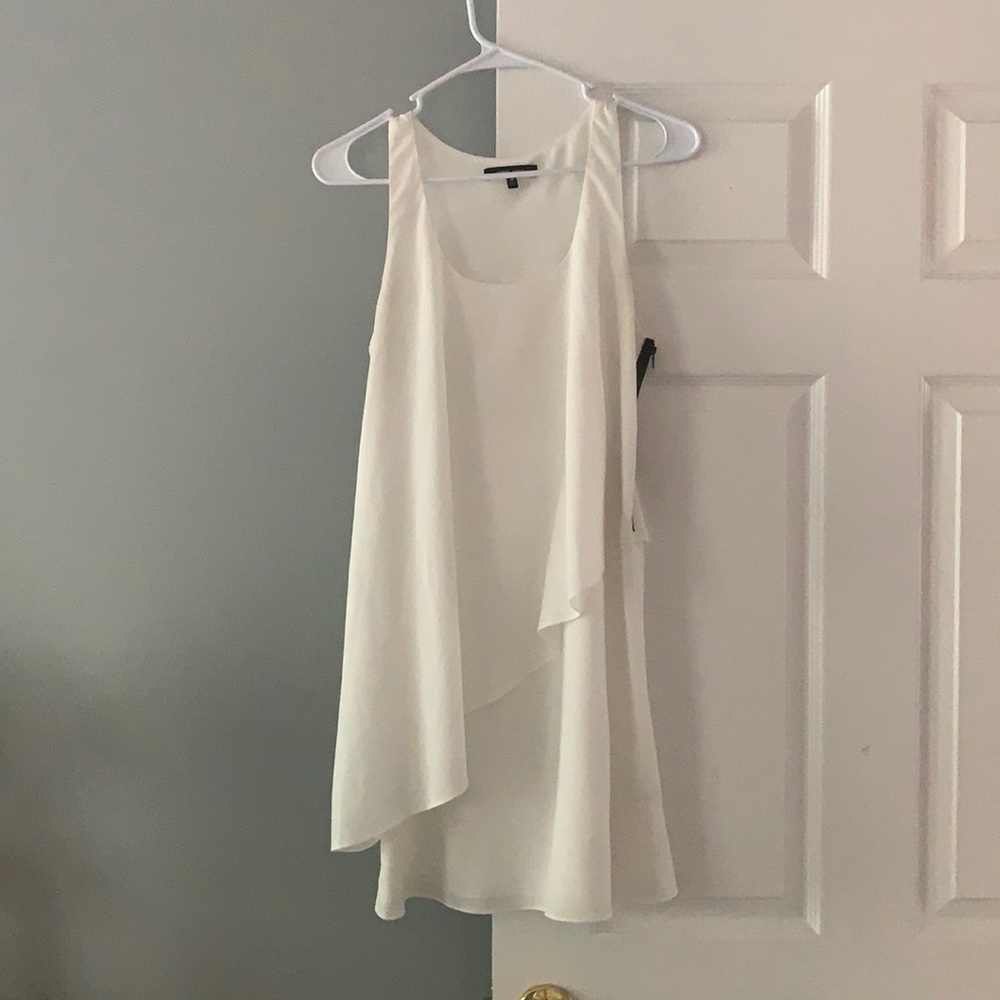 White dress, layered